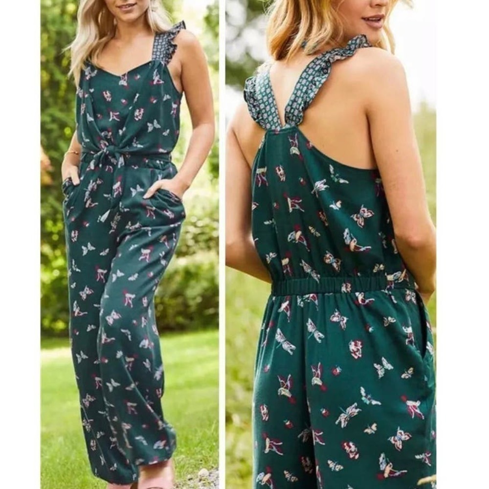 Matilda Jane EVERGREEN DREAM Jumpsuit Hummingbirds One-Piece Women's Small